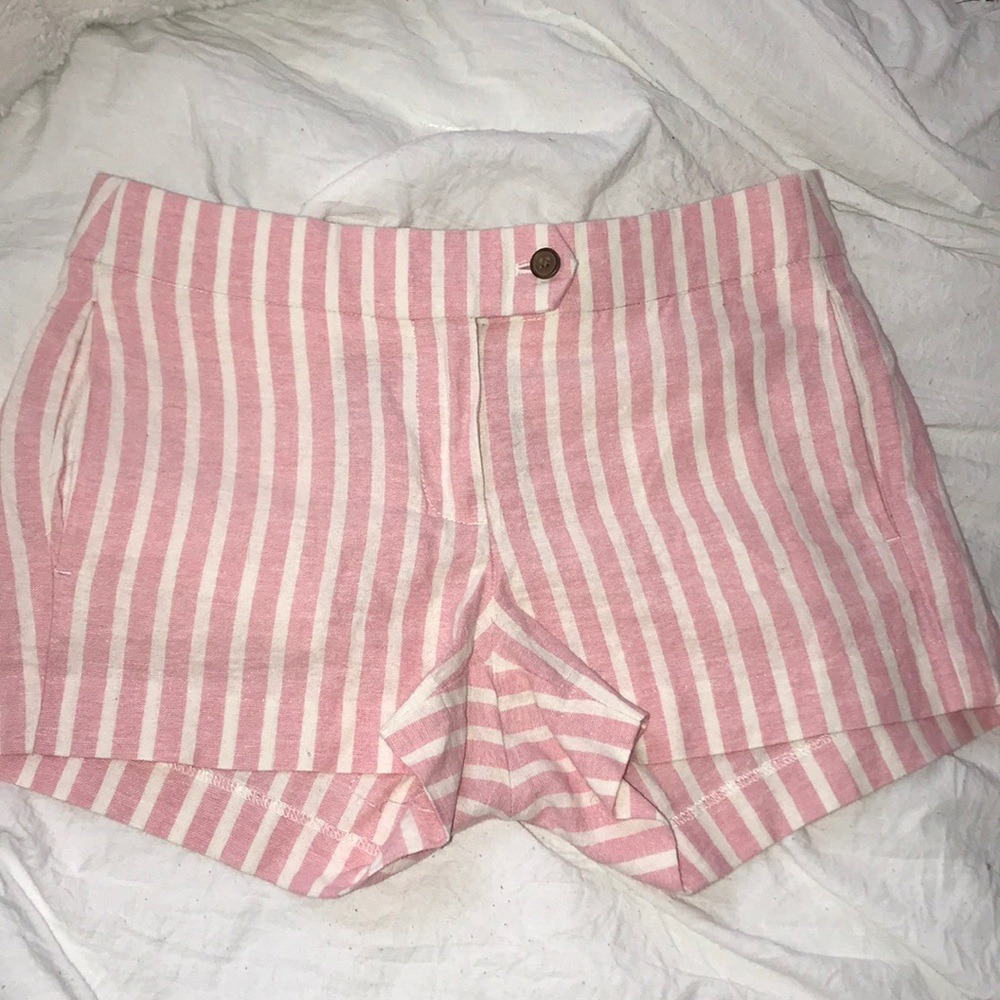 NEW J.Crew Pink and White Striped Shorts!